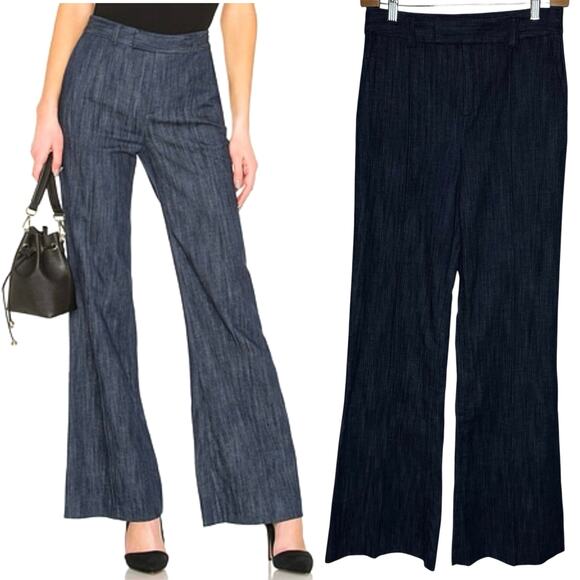 Joie Sylvana Wide Leg Jeans Pintuck Flare size 2 - Picture 1 of 5